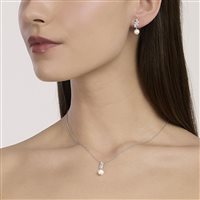 Orecchini Mabina Donna Mercy in Argento Zircone 563970 - 563970